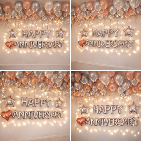 Starlit Rosegold Anniversary Decoration