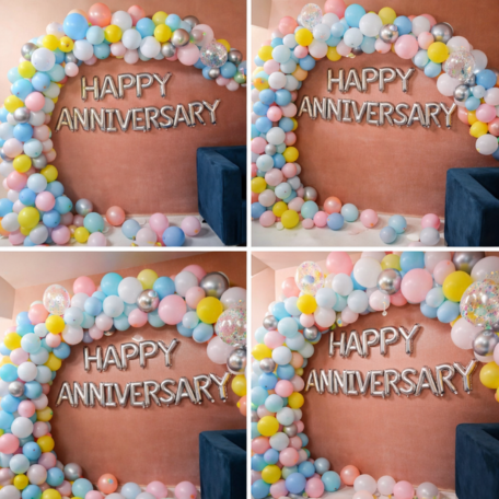 Pastel Pop Anniversary Decoration