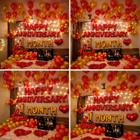Grand Red Love Anniversary Decoration