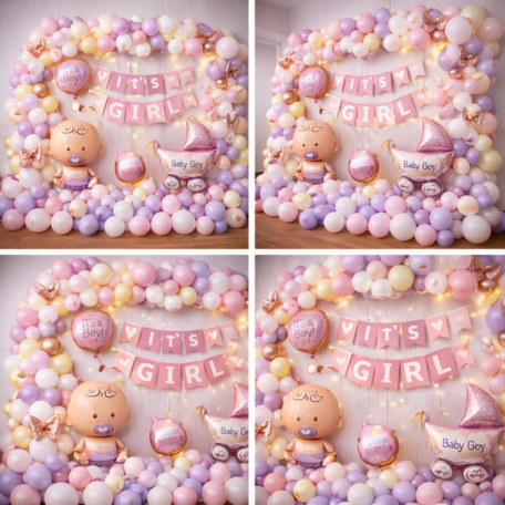 Pastel Princess Baby Girl Decoration
