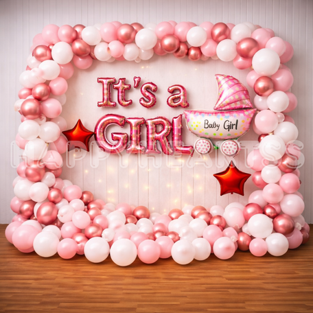 Sweet Pink Baby Welcome Decoration
