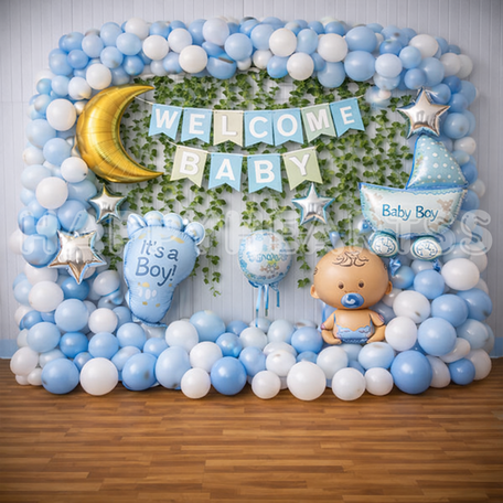 Blue Moon Baby Boy Decoration