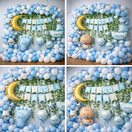 Blue Moon Baby Boy Decoration
