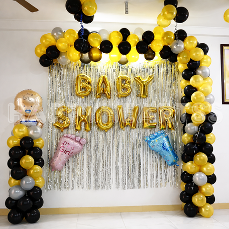 Golden Luxe Baby Shower Decor