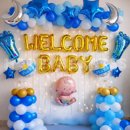 Blue Dreams Baby Welcome Decor