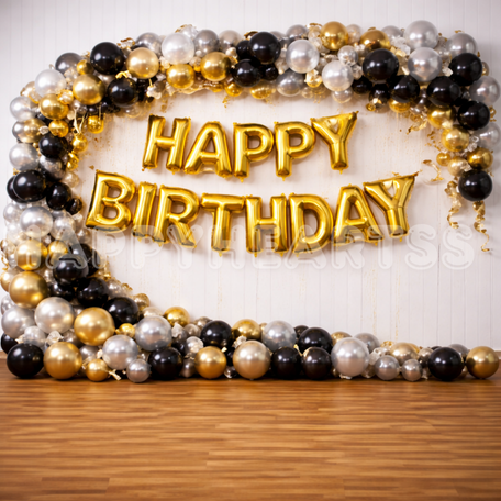 Chrome Gold Birthday Celebration Decoration