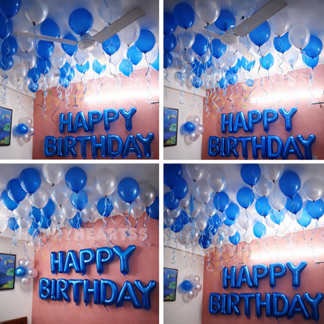 Royal Blue Birthday Decoration