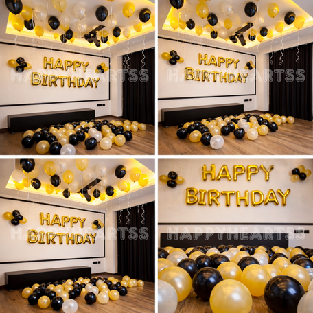 Black Gold Birthday Elegance