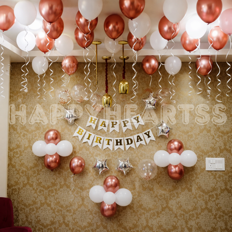 Rosegold Spark Birthday Decor