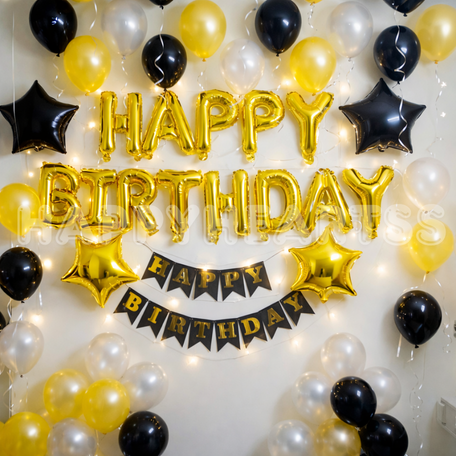 Midnight Gold Birthday Celebration